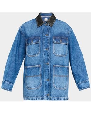 Jonathan Simkhai Larz Denim Chore Jacket - Blue