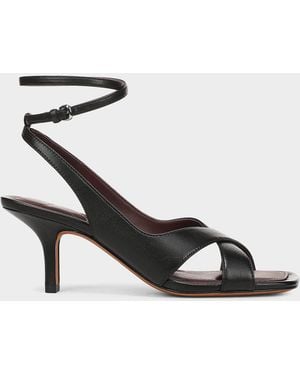 Vince Lola 65Mm Leather Sandals - White