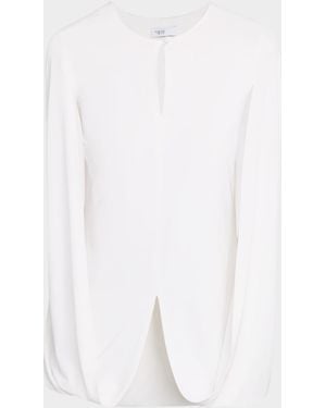 Rosetta Getty Folded Cape Top - White