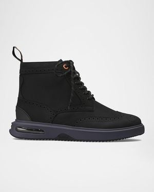 Swims Apos;S Charles Hybrid Water-Resistant Brogue Boots - Black