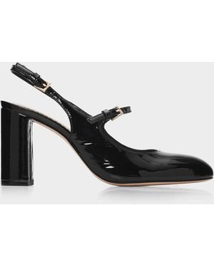 Cinq À Sept Lola 80Mm Patent Leather Slingback Pumps - Black
