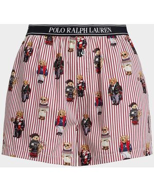Polo Ralph Lauren Iconic Bear Boxer Shorts - Red