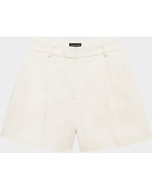 Anine Bing Trent Tailored Shorts - Natural