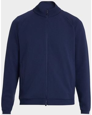Peter Millar Apos;S Cradle Pique Performance Full-Zip Jacket - Blue