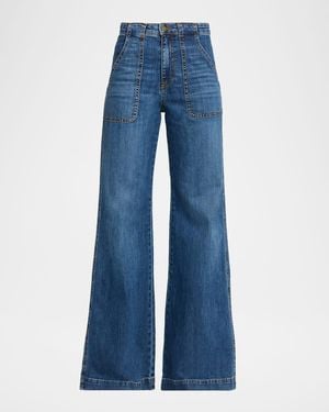Ramy Brook Theodora Wide-Leg Jeans - Blue