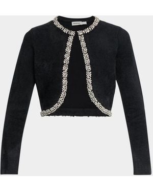 Jonathan Simkhai Mika Embellished Cropped Jacket - Black