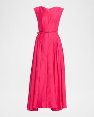 Acler Alvie A-Line Maxi Dress - Pink