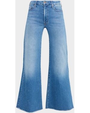 Mother The Roller Wide-Leg Jeans - Blue
