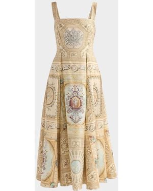CAMILLA Met X Boudoir A-Line Dress - Metallic