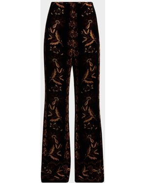 Cara Cara Firenze High-Rise Flare Pants - Black