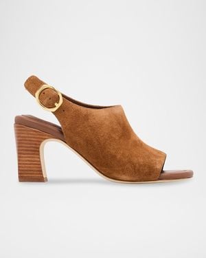 Rag & Bone 75Mm Gigi Suede Slingback Sandals - Brown