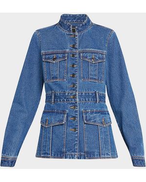 Veronica Beard Tika Denim Jacket - Blue