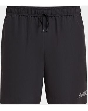 Amiri Ma Outline Pull-On Shorts - Black