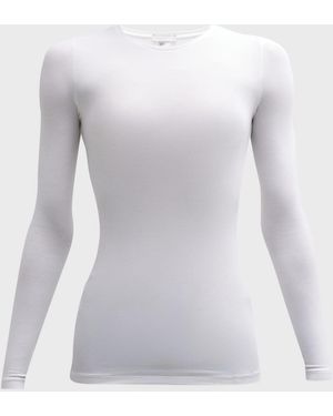 Hanro Soft Touch Long-Sleeve Top - White