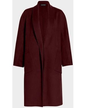 Lamarque Thara Double-Faced Wool Coat - Red