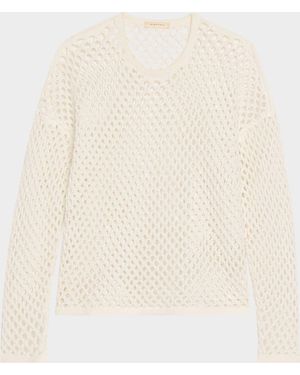 DIOTIMA Leeward Crystal Crochet Knit Top - Natural