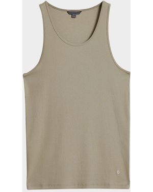 John Varvatos Olin Ribbed Tank Top - Natural