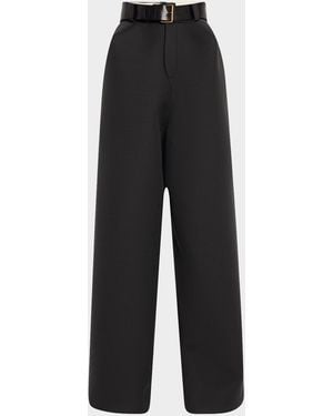 Marc Jacobs Tailored Wide-Leg Volume Pants - Black