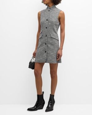 Rag & Bone Slade Italian Tweed Vest Dress - Gray