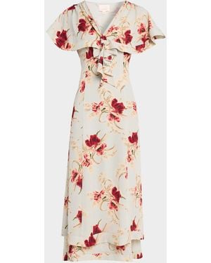 Cinq À Sept Anthony Wilted Poppy Maxi Dress - Multicolor