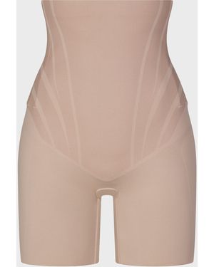 Spanx Ultra-Sculpt Mid-Thigh Shaping Shorts - Pink