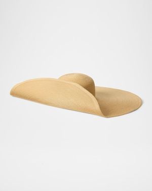 Ralph Lauren Hemp-Blend Wide-Brim Sun Hat - White