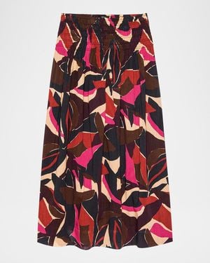 Rails Alessa Printed Midi Skirt - Red