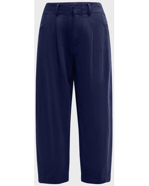 Apiece Apart Bari Cropped Wide-Leg Pants - Black