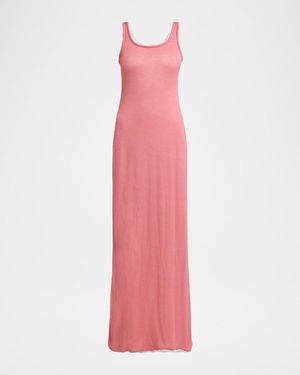 Giorgio Armani Layered Maxi Tank Dress - Pink