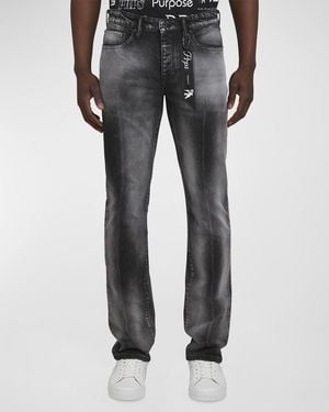 PRPS Apos;S Mallow Two-Tone Jeans - Gray