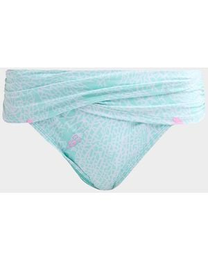 Lilly Pulitzer Lagoon Sarong Hipster Bikini Bottom - Blue