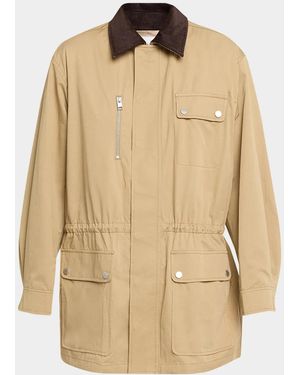FRAME The Twill Safari Jacket - Natural