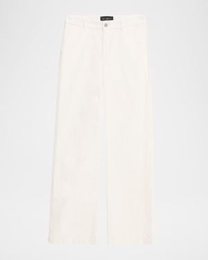Kobi Halperin Hannah High-Rise Corduroy Pants - White