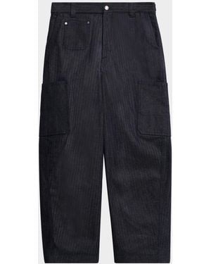 Givenchy Apos;S Denim Wide-Leg Cargo Pants - Blue