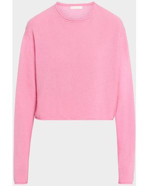 SABLYN Lance Cropped Cashmere Pullover - Pink