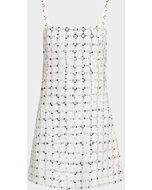 Jonathan Simkhai Ziva Sleeveless Embellished Mini Dress - White