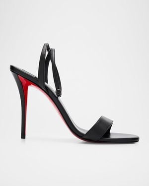 Christian Louboutin Miss Z Leather Sandals - Black