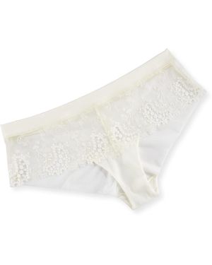Simone Perele Wish Lace Boyshorts - White
