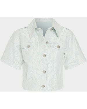 Ramy Brook Winnie Floral Lace Jacket - White