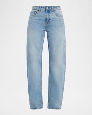 EB DENIM Alida Loose-Bowed Jeans - Blue