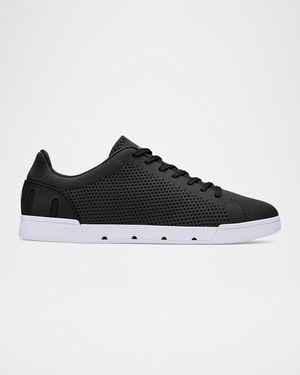 Swims Apos;S Breeze Tennis Knit Low-Top Sneakers - Black
