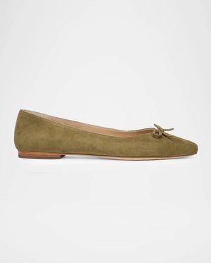 Veronica Beard Cailey Suede Ballerina Flats - Multicolor