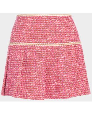 Ramy Brook Anya Tweed Mini Skirt - Pink