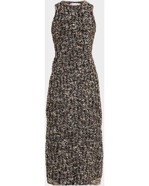 Prabal Gurung Paillette Boucle Sleeveless Tube Dress - Multicolor