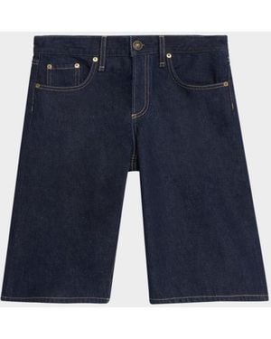 Rag & Bone Ariel Knee-Length Denim Shorts - Blue