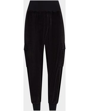 Cinq À Sept Giles Velour Sweatpants - Black