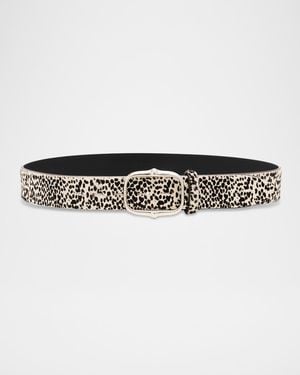 Isabel Marant Holis Pony Hair Leather Belt - Multicolor