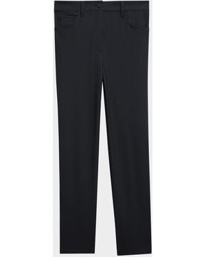 Theory Treeca Precision Ponte Five-pocket Cropped Pants - Blue
