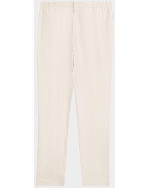 Bugatchi Apos;S Aerolinen Drawstring Pants - White