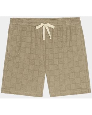 Rails Apos;S Nova Terry Diamond-Jacquard Drawstring Shorts - Natural